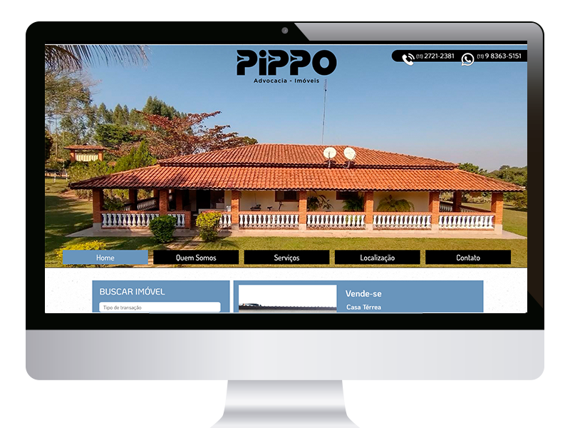 https://crisoft.com.br/como-montar-um-site.php - Pippo Imóveis